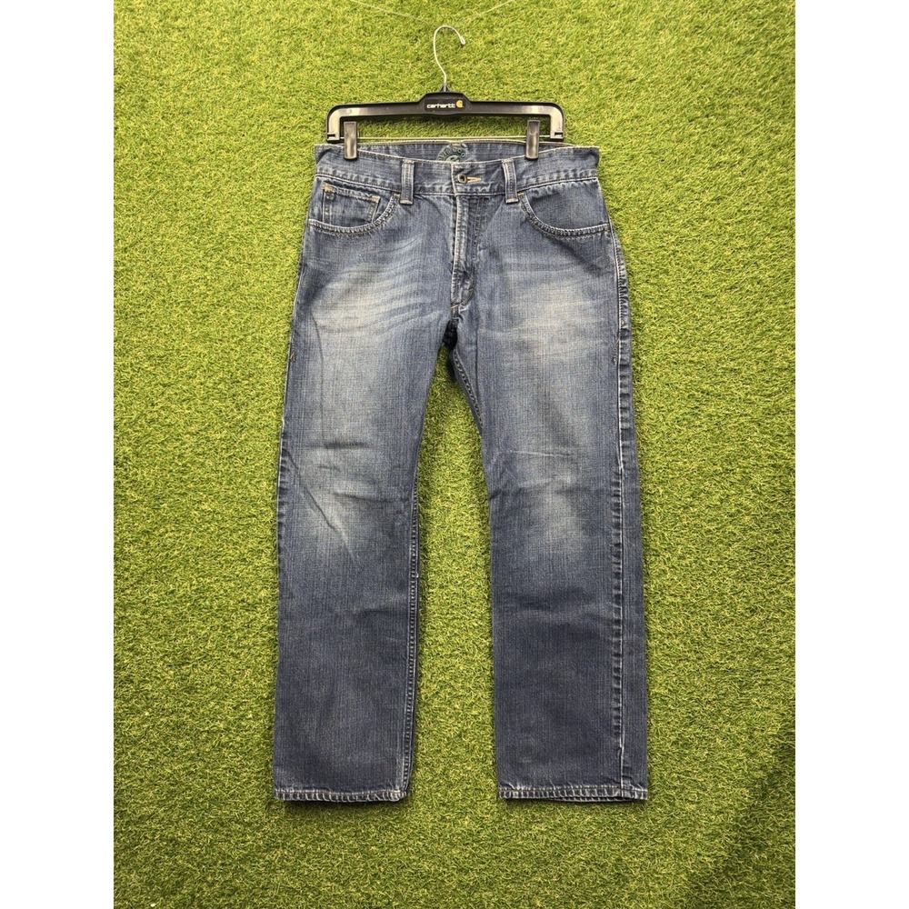 Levis Eco 539 Jeans Mens 33X30 Vintage Straight Cotton Denim Green Tab Workwear